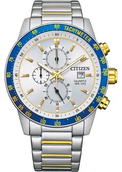 Японские наручные  мужские часы Citizen AN3686-53A. Коллекция Chronograph