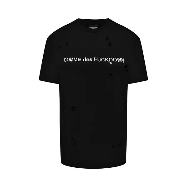 Хлопковая футболка Comme des Fuckdown