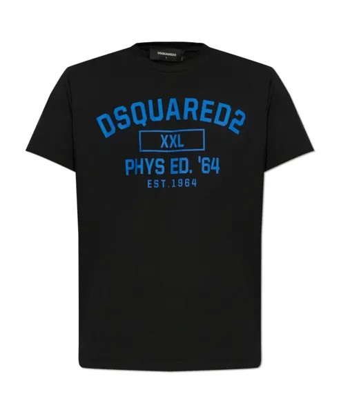 Футболка с принтом Dsquared2, черный