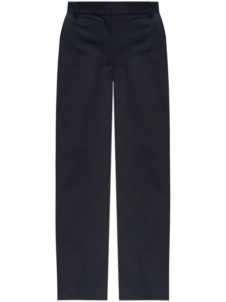 A.P.C. прямые брюки из хлопка по фигуре, синий