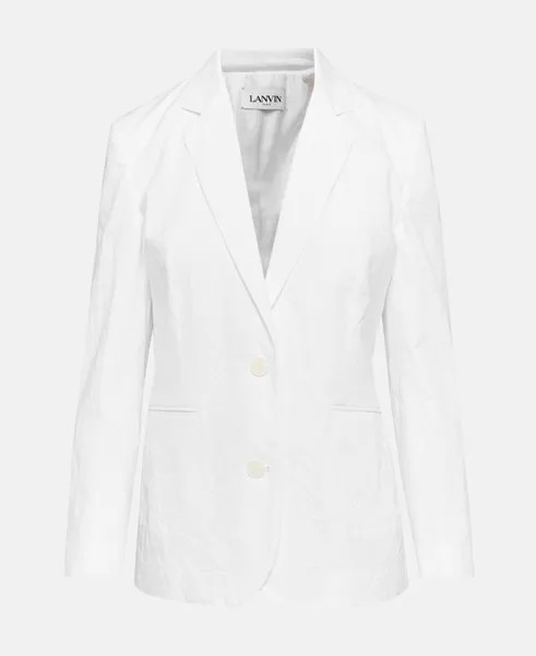 Шелковый пиджак Lanvin, белый