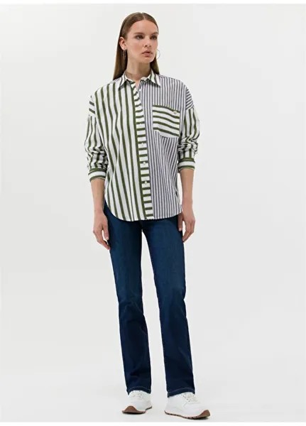 Стандартные женские джинсовые брюки цвета индиго с высокой талией Pierre Cardin