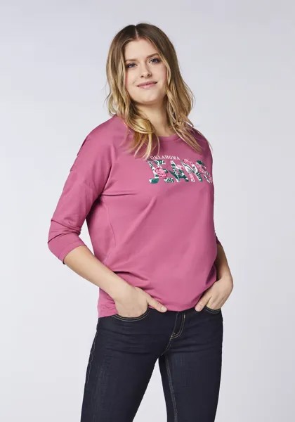 Футболка Oklahoma Jeans Longsleeve, фиолетовый