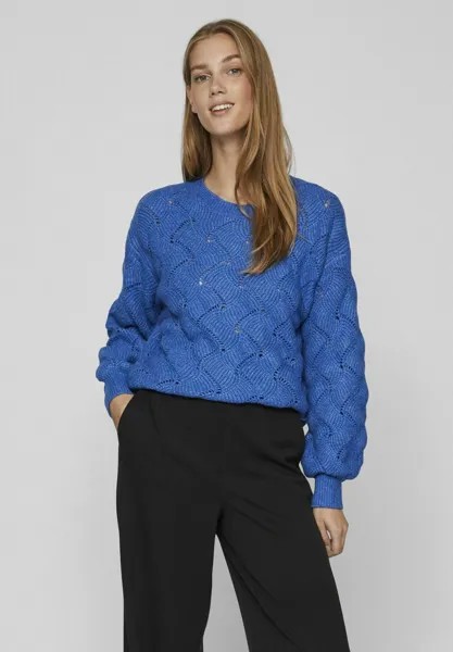 Свитшот VILA DETAILREICHER, цвет lapis blue