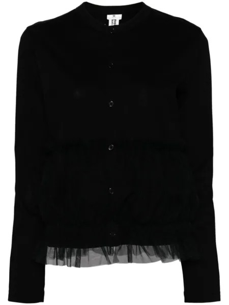 Noir Kei Ninomiya кардиган из тюля ponte, черный