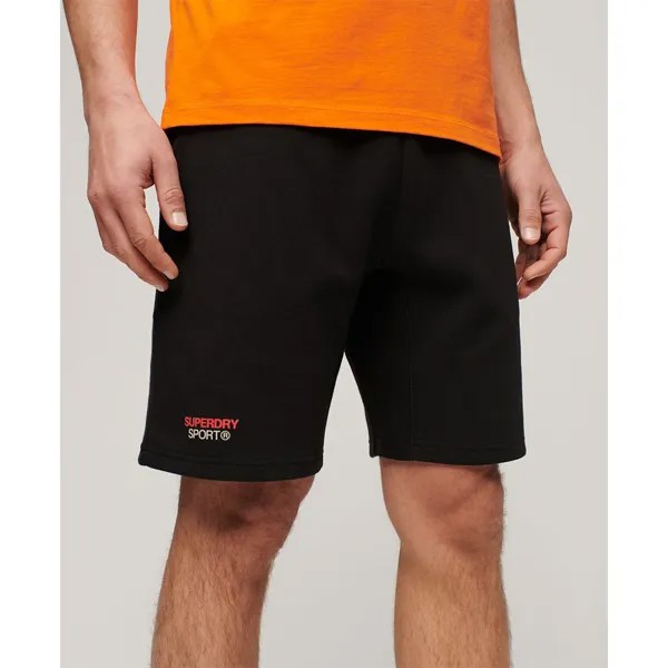 Шорты Superdry Sport Tech Logo Tapered Sweat, черный