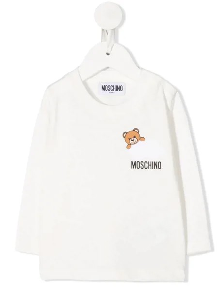 Moschino Kids толстовка с принтом