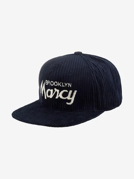 Бейсболка с прямым козырьком HOOD 103-SWC001-NY015-NY Marcy Cord II (синий), Синий