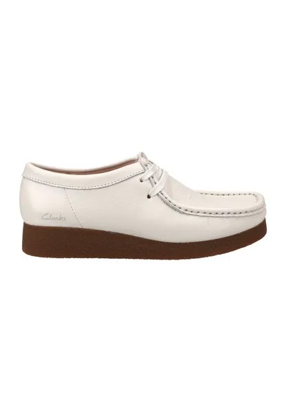 Спортивные туфли на шнуровке WALLABEEEVOSH Clarks Originals, цвет weiß