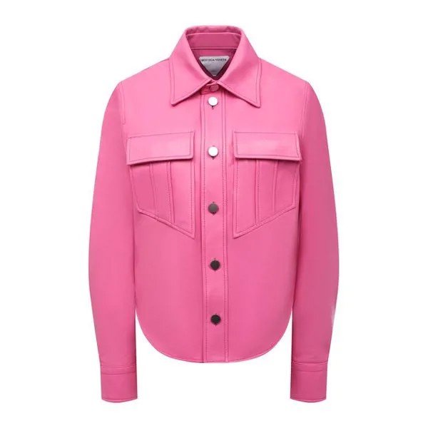 Кожаная рубашка Bottega Veneta