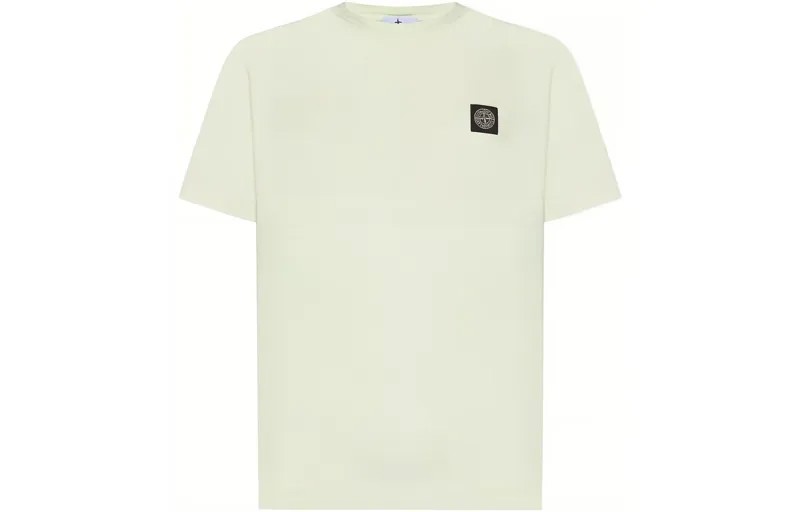 Футболка с логотипом цвета мяты и зеленого цвета Stone Island, желтый