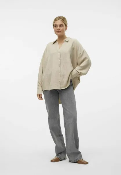 Рубашка-блузка VMMELANEY Vero Moda, бежевый