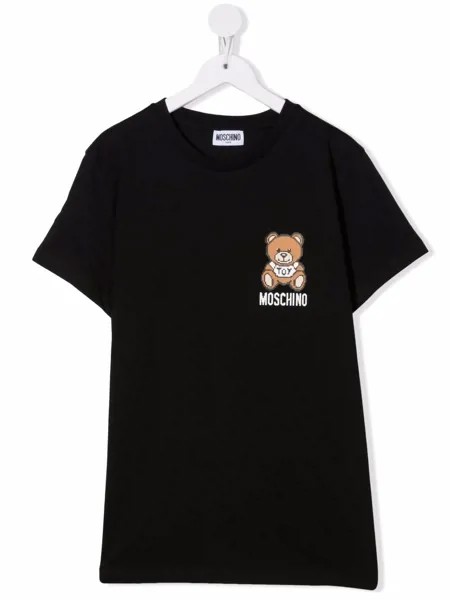 Moschino Kids футболка с логотипом