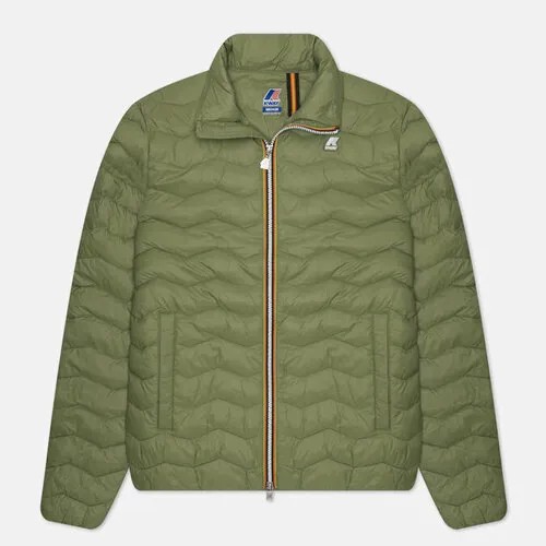 Куртка K-WAY valentine eco warm демисезонная, подкладка, размер xxl, зеленый
