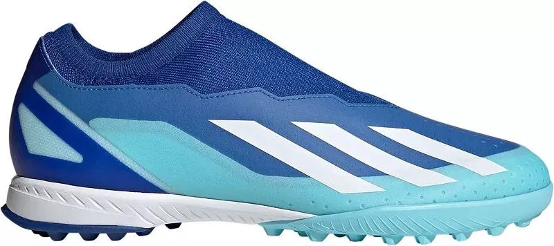 Футбольные бутсы без шнурков Adidas X Crazyfast.3 для газона, синий/белый