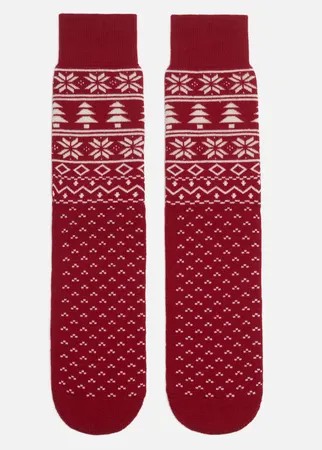 Носки Burlington X-Mas Fair Isle, цвет красный, размер 40-46 EU