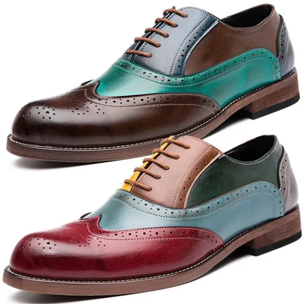 Holfredterse мужские официальные туфли из натуральной кожи оксфорды итальянские свадебные туфли на шнуровке Кожаные броги легкие туфли 6091