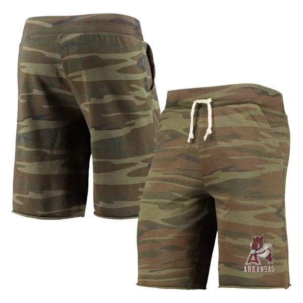 Мужские шорты с камуфляжным принтом Arkansas Razorbacks Victory Lounge Alternative Apparel