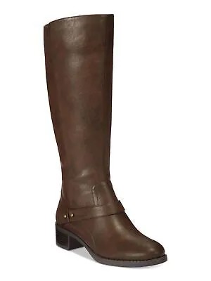EASY STREET Женские коричневые ботинки для верховой езды с застежкой-молнией и ремешком с драгоценными камнями 9 W