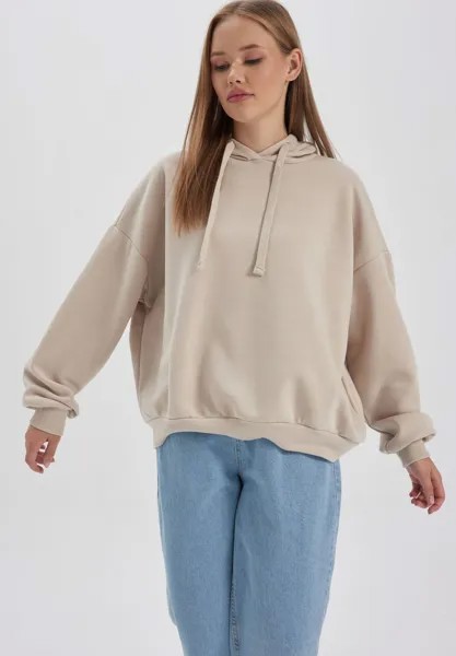 Толстовка Loose Fit DeFacto, бежевый