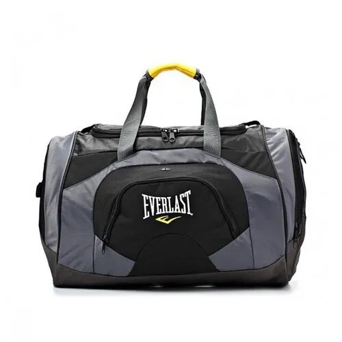 Сумка спортивная Everlast, 25х27х60 см, серый/черный