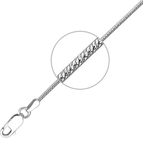 Цепочка женская Эстет Н3Ц751830R186035 серебро 925 пробы 40 см