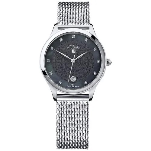 Наручные часы L'Duchen Grace 72161, серебряный, черный