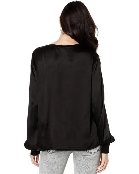 Топ LAmade Belle Of The Ball Silky Long Sleeve Top, черный