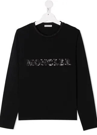 Moncler Enfant топ с логотипом