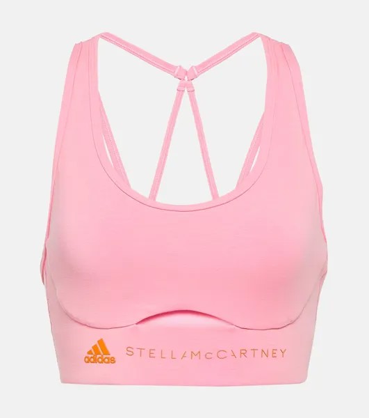 Спортивный бюстгальтер truestrength Adidas By Stella Mccartney, розовый