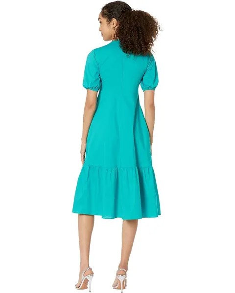 Платье Donna Morgan Cotton Empire Waist Midi, цвет Navigate