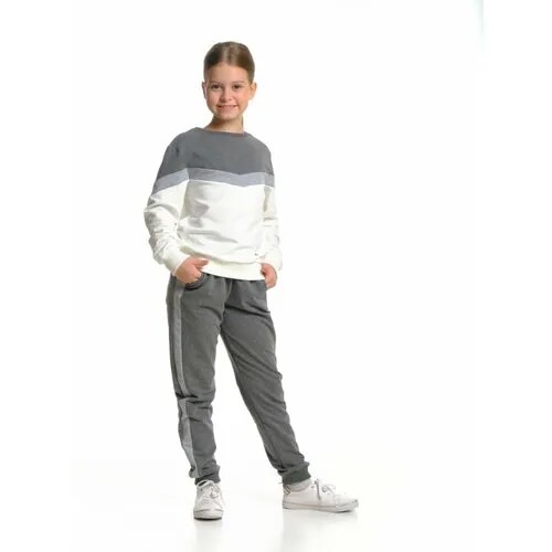 Комплект одежды Mini Maxi, размер 122, серый, белый