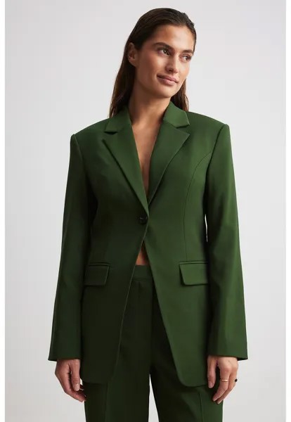 Короткое пальто NA-KD, зеленый
