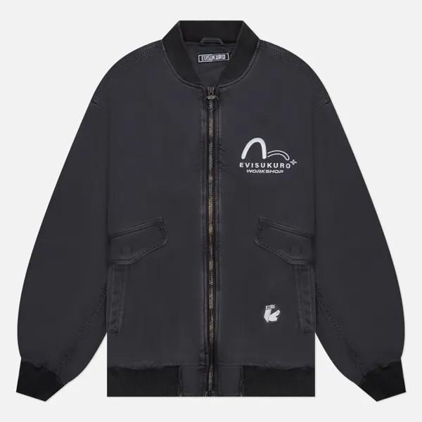 Мужская куртка бомбер Evisu Evisukuro Cotton Twill MA-1 серый, Размер XXL