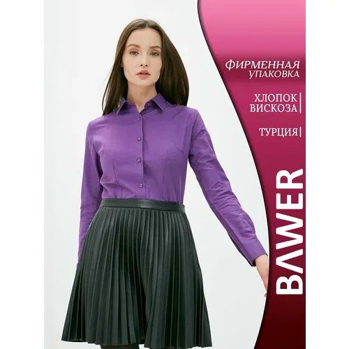 Рубашка BAWER, размер 3XL, фиолетовый