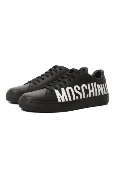 Кожаные кеды Moschino