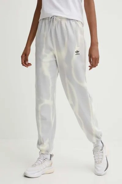 Хлопковые спортивные штаны adidas Originals, серый