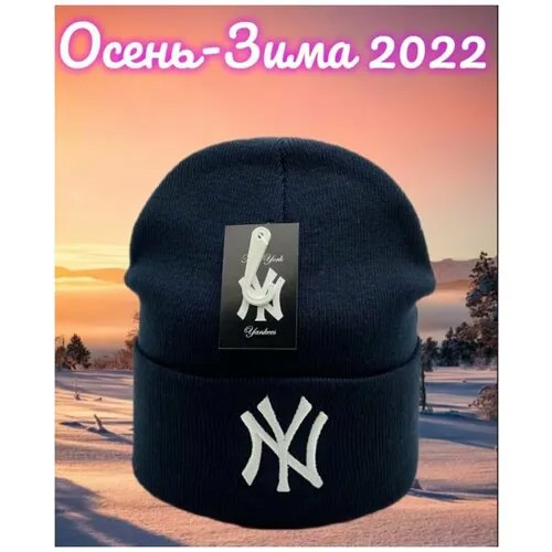Шапка , размер универсальный, темно-синий