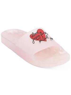 KARL LAGERFELD Женские розовые шлепанцы с круглым носком с логотипом Tessa 8