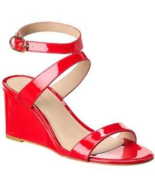 Женские лакированные сандалии на танкетке Stuart Weitzman Ave Strap 75