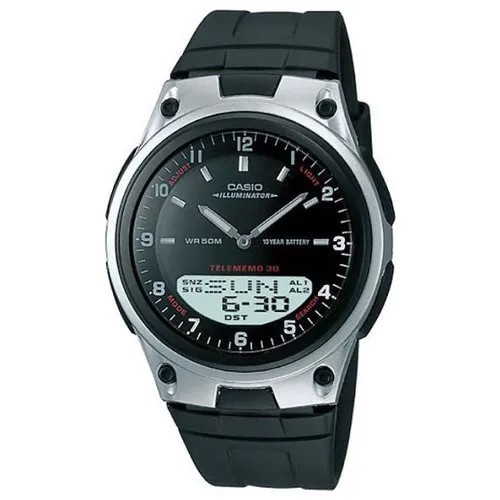 Наручные часы CASIO Collection AW-80-1A, черный, серебряный