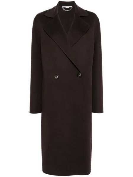 Stella McCartney двубортное пальто, нейтральный цвет