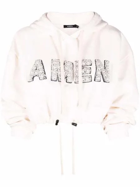Amen худи с искусственным жемчугом