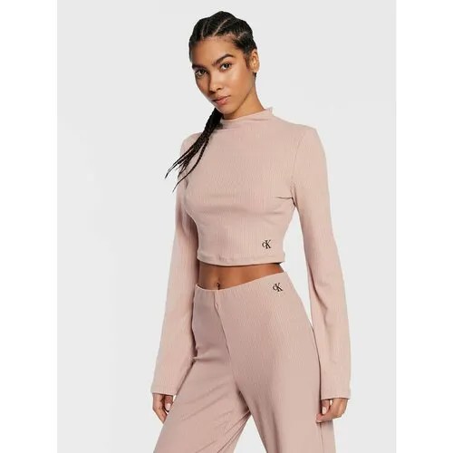Лонгслив Calvin Klein Jeans, размер XXL [INT], розовый