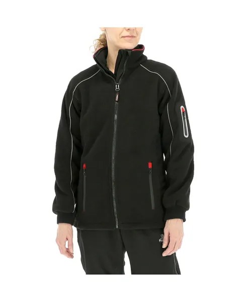 Женская теплая куртка из гибридного флиса — большие размеры RefrigiWear, черный
