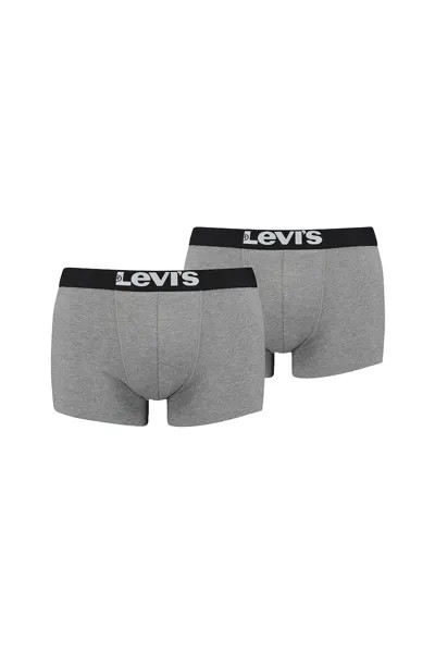 Боксеры с логотипом - 2 пары Levi'S, черный