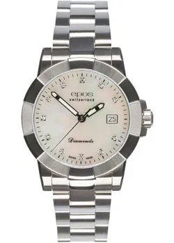Швейцарские наручные  женские часы Epos 8001.700.20.80.30. Коллекция Ladies