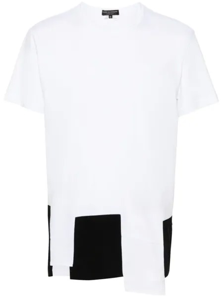Comme des Garçons Homme Plus футболка в технике пэчворк, белый
