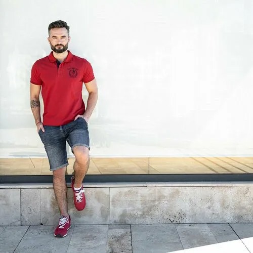 Поло Thor Steinar, размер M, красный