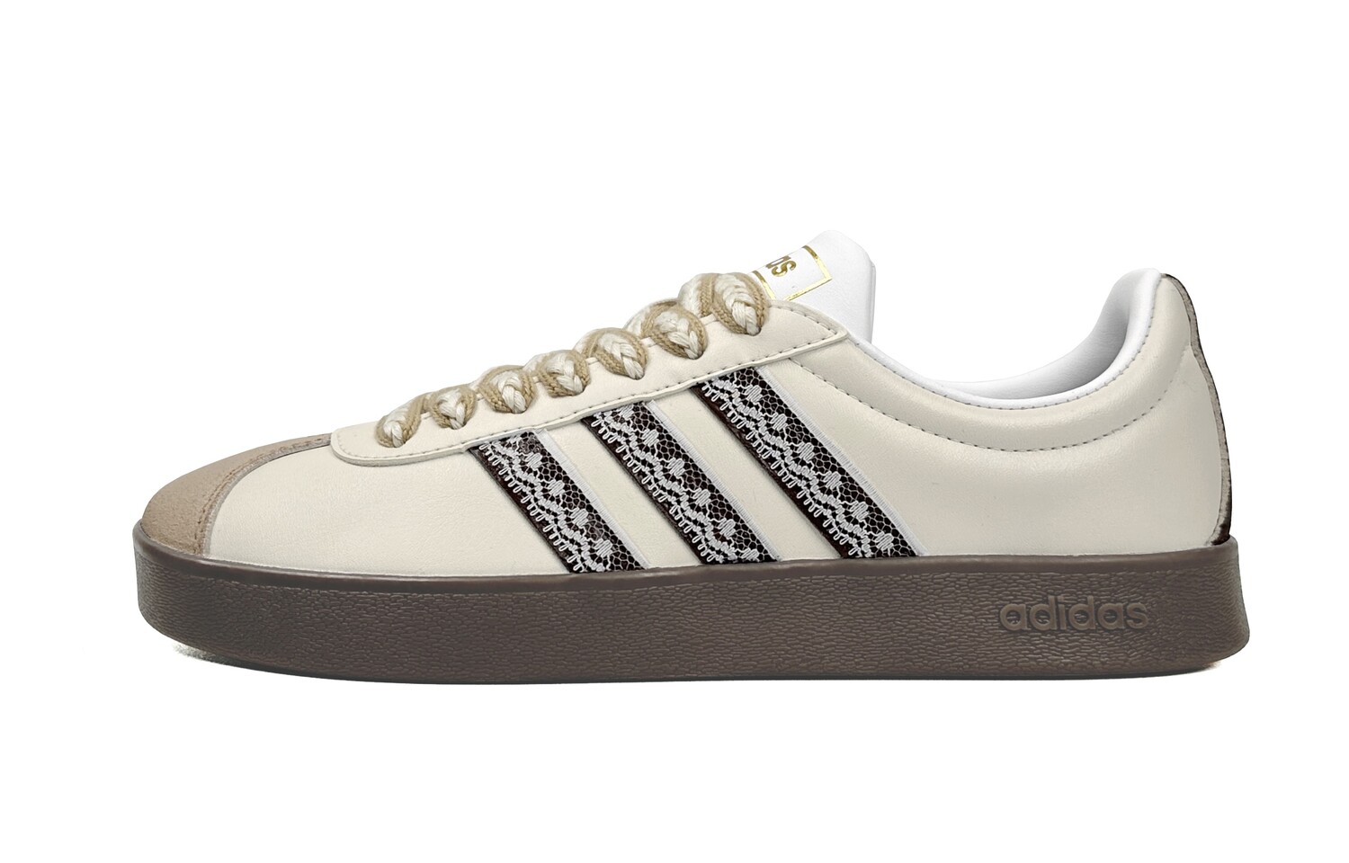 Кроссовки adidas neo Vl Court Skateboarding Shoes Unisex Low-top Brown, хаки
